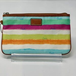 Coach Legacy Multi-Color Wristlet